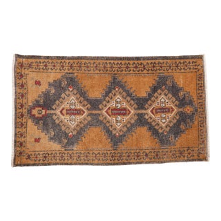 Vintage Distressed Oushak Rug Runner - 2'3" x 3'11" For Sale