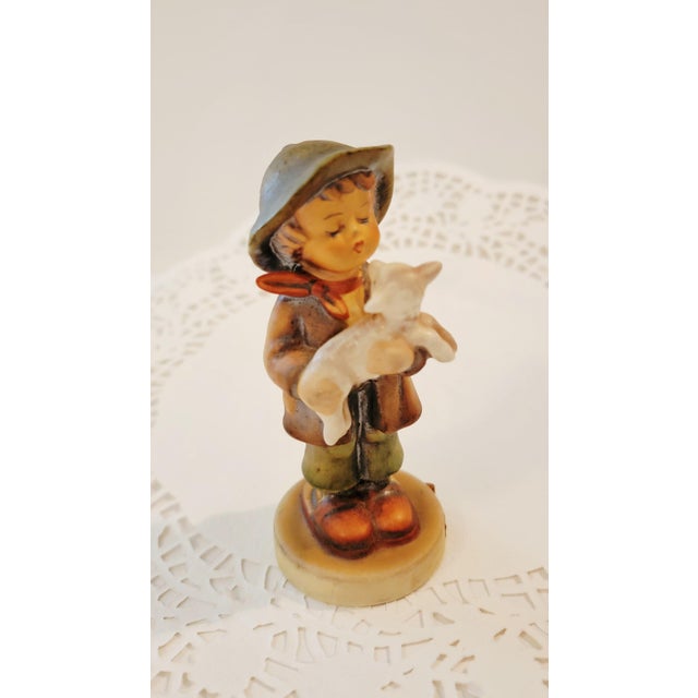 RARE Vintage Hummel Goebel Boy Figurine-The Lost Sheep, Goebel West Germany. Marked 68/2/0 Measures approx. 4.5" tall' 2"...