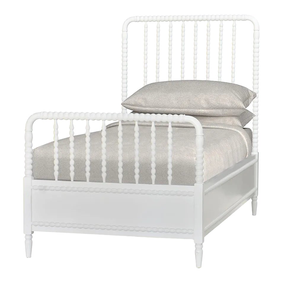 Twin Size White Spindle Bed Frame | Chairish