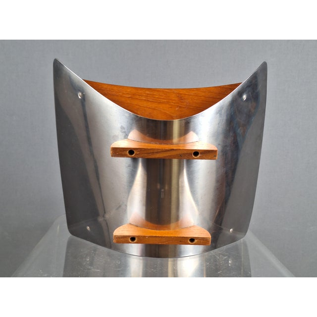 1960s Kalmar Bowl Kalmar in Stainless Steel and Teak from Arthur Salm, 1960s For Sale - Image 5 of 7