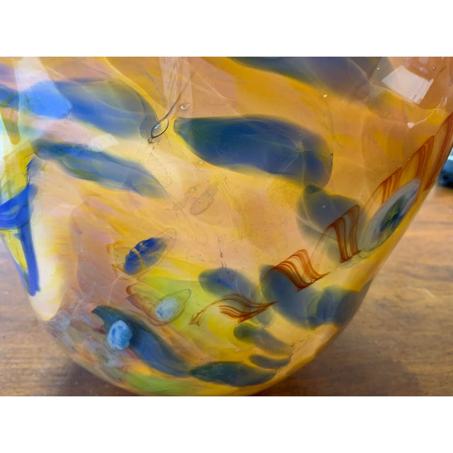 1990s 1990s Contemporary Art Glass Vase For Sale - Image 5 of 8