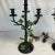 Green 1985 Vintage Maitland-Smith French Bouillotte Style Cast Iron Table Lamp With Leaves - A Pair, Attributed, Artist Signed For Sale - Image 8 of 12