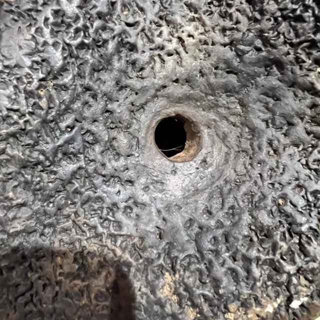 1970s Studio Pottery Abstract Textured Triangular Object For Sale - Image 4 of 12