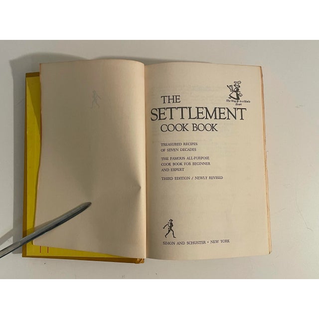 Paper The Settlement Cook Book - Gold and Red Kitchen Vintage Decor For Sale - Image 7 of 10