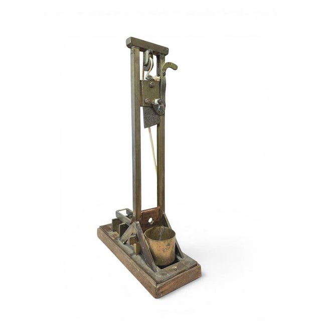 Vintage Brass and Wood Cigar Guillotine Cutter, 1930 For Sale - Image 10 of 13
