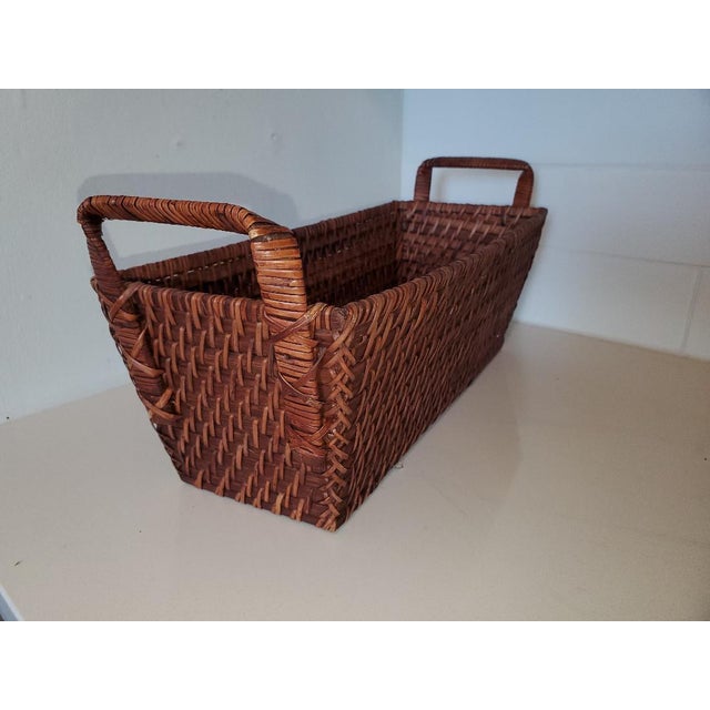 Asian 1990s Vintage Woven Basket, Made in Vietnam For Sale - Image 3 of 8