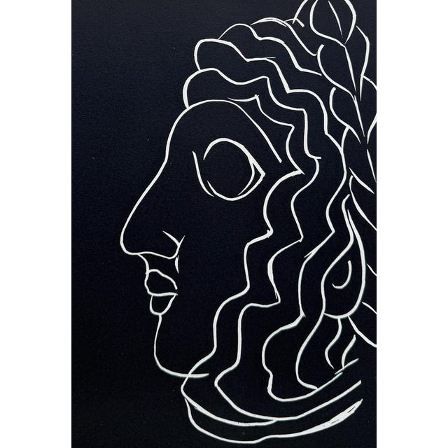 Modern Henri Matisse, Profile, Sumerian Head, Engraving, 1944 For Sale - Image 3 of 6
