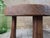 Mid-Century Modern Small Brutalist Round Oak Coffee Table, 1970s For Sale - Image 3 of 8