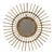 Charming vintage sunburst mirror crafted from rattan and bamboo; a boho design from circa the 1960s, France. with its...