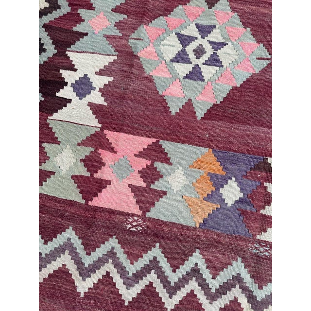 Mid-Century Turkish Anatolian Kilim Rug, 1950s For Sale - Image 6 of 18