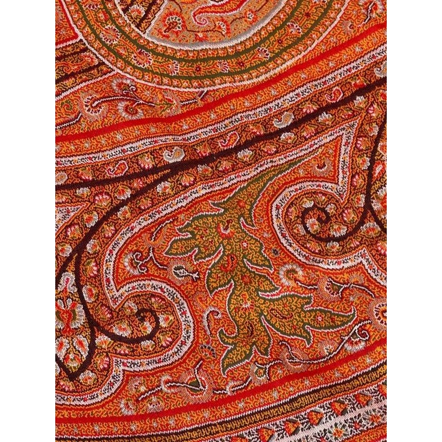 Antique Long Kashmir Shawl, 1890s For Sale - Image 14 of 18