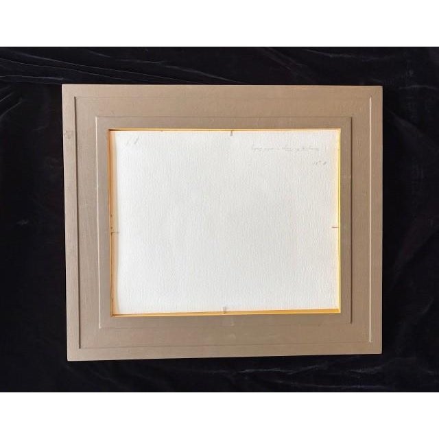 American Coming Off the Ridge, Watercolor by David Hagerbaumer, Framed For Sale - Image 3 of 5