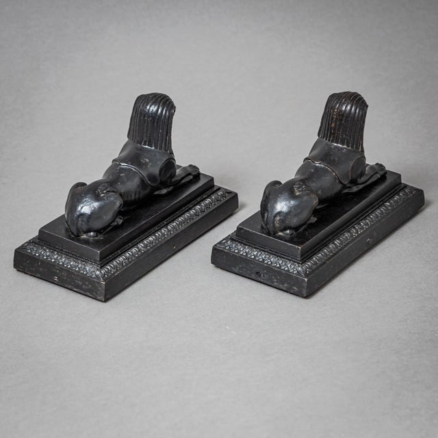 Early 19th Century Pair of Berlin Iron Sphinxes For Sale - Image 13 of 18