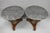 Neoclassical Vintage Italian Neoclassical Style Urn Pedestal Round Marble Side Tables - Pair For Sale - Image 3 of 18