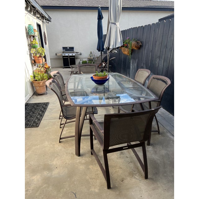 2000 - 2009 Brown Jordan Pasadena 80" Dining Table - Seats 6-8 Comfortably For Sale - Image 5 of 5