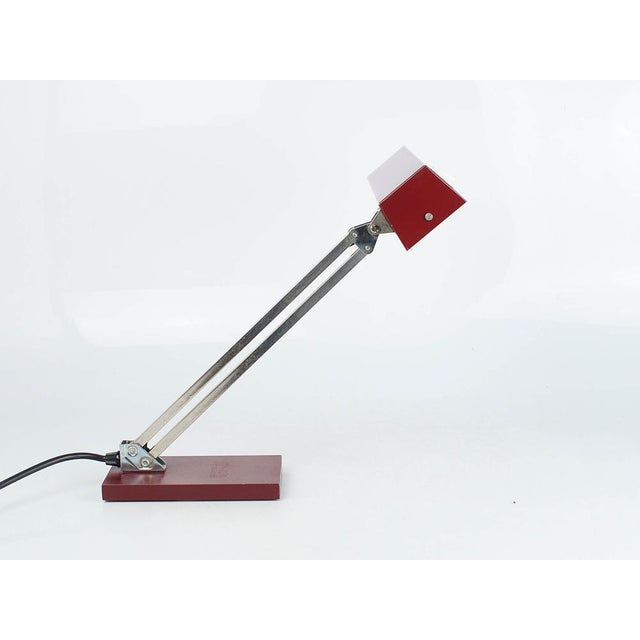 Red Model 873 Desk Lamp from Pfaeffle, 1960s For Sale - Image 8 of 11
