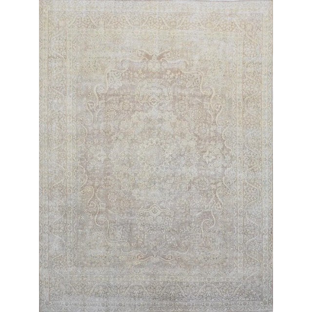 Vintage Overdye Brown Rectangular, 9' 8" X 12' 8" For Sale