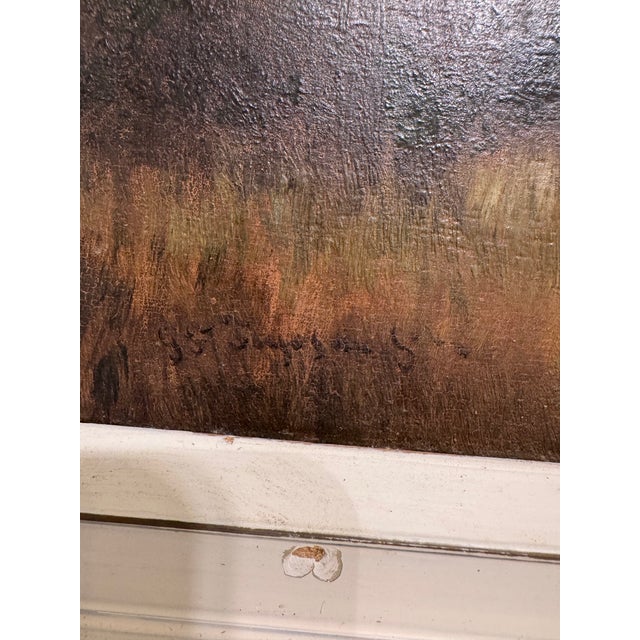 Traditional 20th Century Belgian Flemish Oil on Canvas For Sale - Image 3 of 8