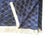 Navy Blue Art Deco/Geometric Cut Velvet Fabric Remnant After Schumacher, 4.8 Yards For Sale - Image 8 of 15