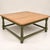 Large square coffee table in the Louis XIII style, made of solid beech, crafted in the style of the early 20th century....