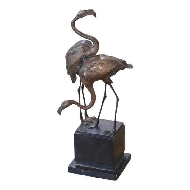 19th Century Bronze Flamingos by Franz Mazura For Sale