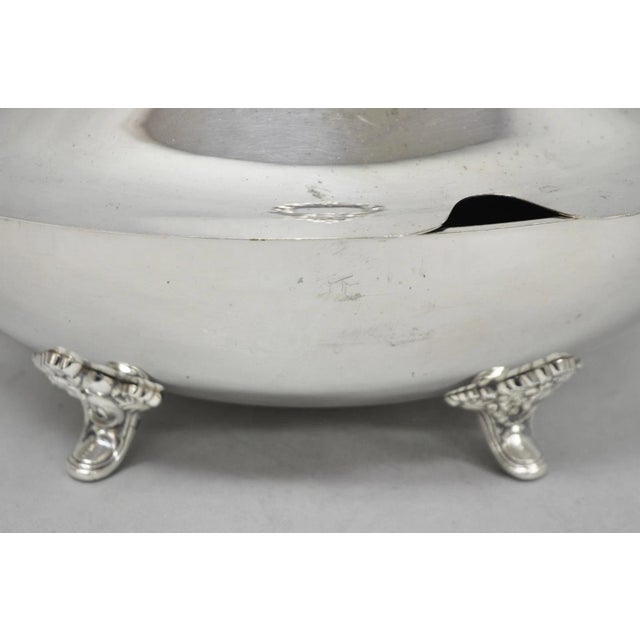 Vintage Poole Regency Style Footed Silver Plated Lidded Soup Tureen Serving Bowl For Sale In Philadelphia - Image 6 of 15
