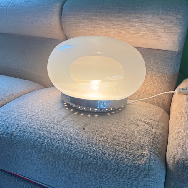 Glass Space Age Murano Glass Table Lamp from Mazzega, 1960s For Sale - Image 7 of 9