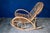 Rocking Chair in Natural Rattan and Bamboo, 1960s For Sale - Image 6 of 11