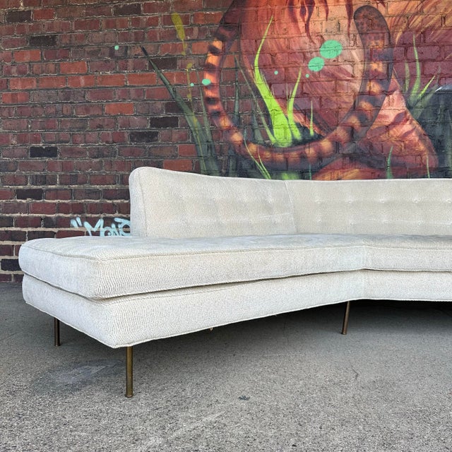 Harvey Probber Mid-Century Modern Harvey Probber Angled Sofa For Sale - Image 4 of 12