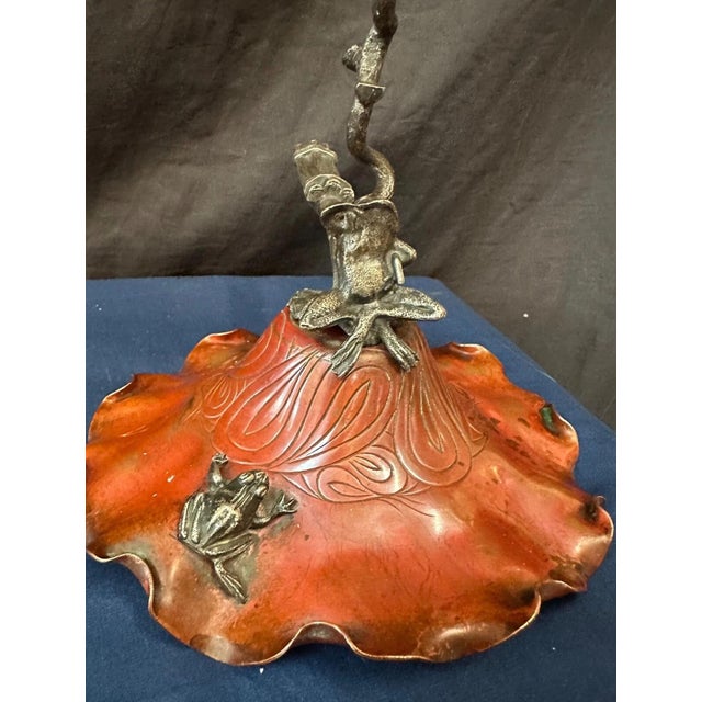 Red Early 20th Century Art Nouveau Candle Holders For Sale - Image 8 of 8