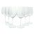 Luigi Bormioli Set of 6 Contemporary Clear Wine Glasses For Sale