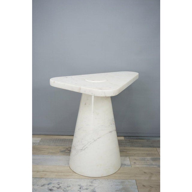 Mid-Century Modern Italian Marble Side Table For Sale - Image 3 of 18