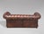 Animal Skin Victorian Brown Leather Chesterfield 3-Seater Sofa, 1880s For Sale - Image 7 of 12