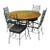 1950s Mid-Century Modern Patio Grenada Style Table & 4 Chairs For Sale
