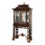 Vintage Chinese Chippendale Style Pagoda Glass Front Cabinet on Stand by Maitland Smith For Sale