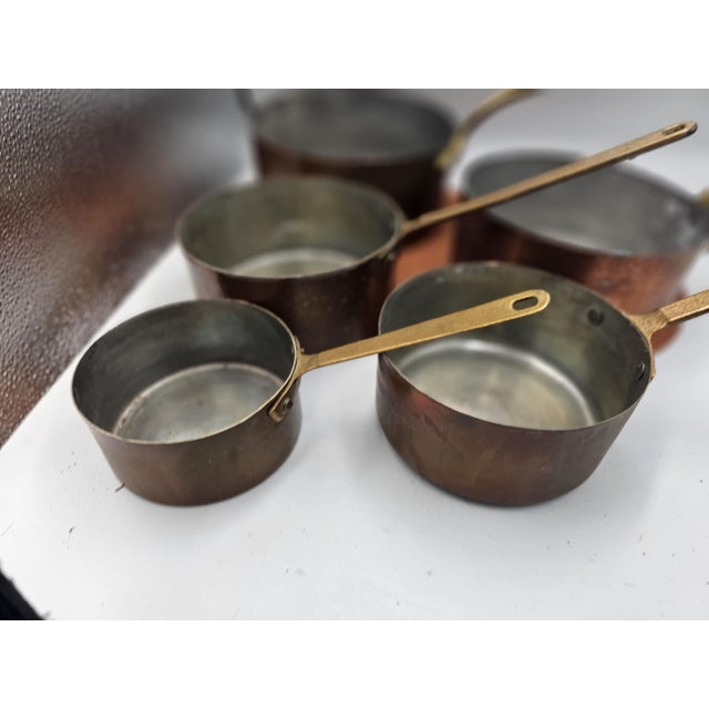 Vintage Copper Frying Pans, 1920s, Set of 5 For Sale - Image 3 of 7