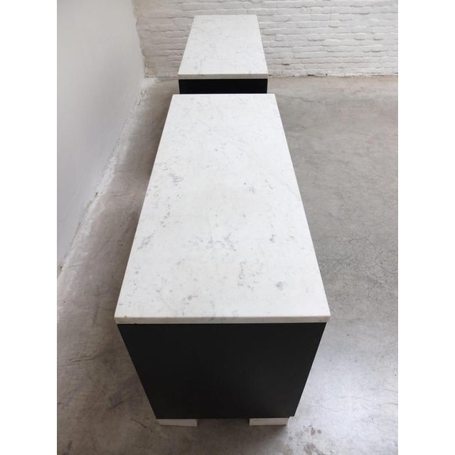Black & Marble Cabinets by Alfred Hendrickx for Belform, 1970s, Set of 2 For Sale - Image 15 of 18