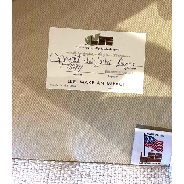 Two Cushion Sofa With Oak Base For Sale - Image 12 of 12