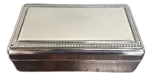 Vintage Silver Plated Jewelry Box