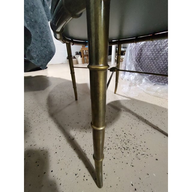 1970s Mastercraft Brass Table With Faux Bamboo Accents For Sale - Image 12 of 13