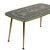 Vintage Rockabilly Glass Coffee Table with Conical Gold Legs, 1950s For Sale - Image 4 of 15