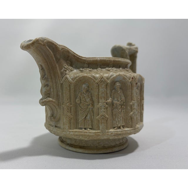 Antique Charles Meigh Apostle Jug, Gothic Revival Stoneware, England For Sale - Image 12 of 12