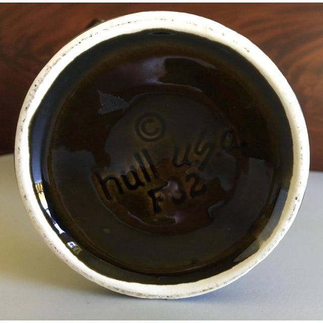 Hull Pottery Brown and Green Glazed Chalice and Footed Pitcher - a Pair For Sale In West Palm - Image 6 of 13