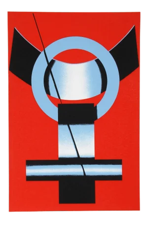 1970s Jack Brusca - Symbol Serigraph