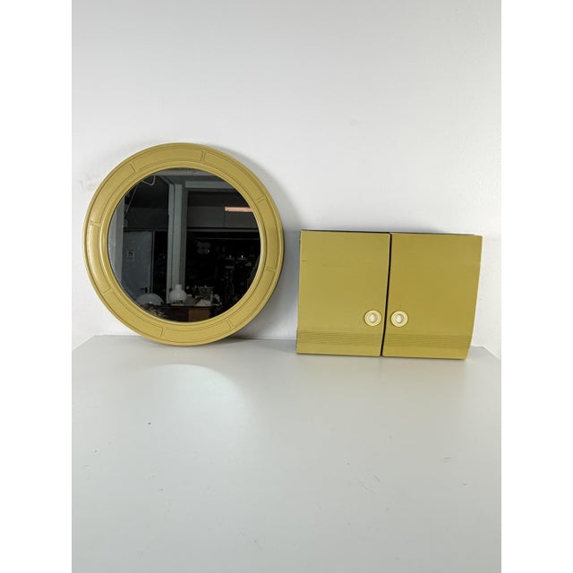 Bathroom Mirror and Cabinet, 1970s, Set of 2 For Sale - Image 11 of 11
