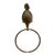 Vintage Brass Pineapple Hand Towel Ring Holder For Sale