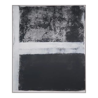 Tux-01 36*42 Framed Canvas Original Reproduction Abstract Black White Art by Carrie Bergey, Framed For Sale