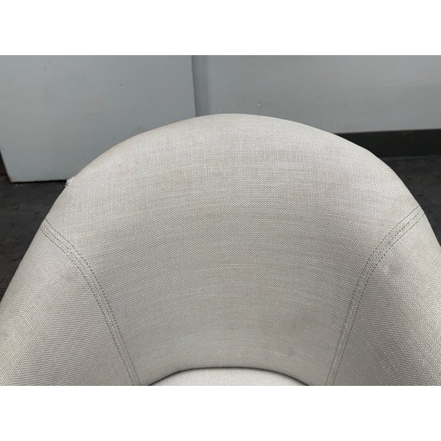 Textile Restoration Hardware Teen Sylvie Linen Desk Chair For Sale - Image 7 of 12