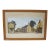 1960s Framed English Village “Crime at Blossoms” Watercolor signed by L.E.R. For Sale