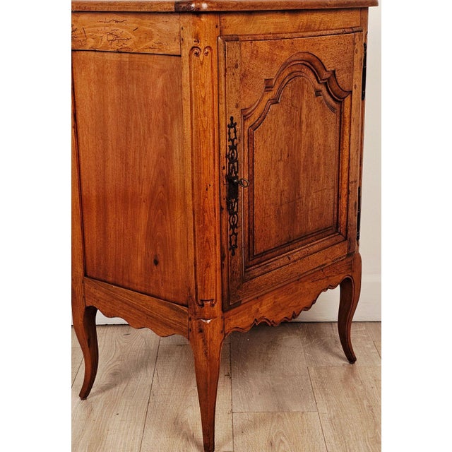 Small French Walnut Jelly Cabinet, Louis XV Provincial Style, 19th Century For Sale - Image 9 of 10